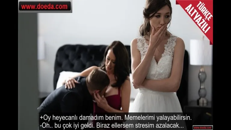 dugun gunu asiri stres yapan gelin ve damada stres attiran milf kaynana.jpg