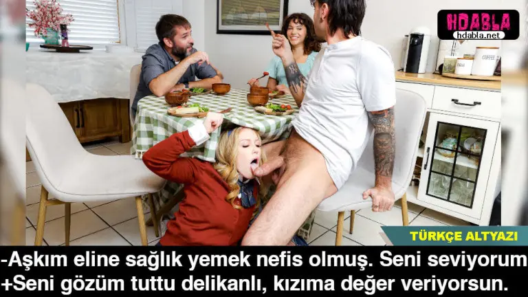 aksam yemeginde sevgilimin liseli kiz kardesi masanin altindan sakso cekti.jpg